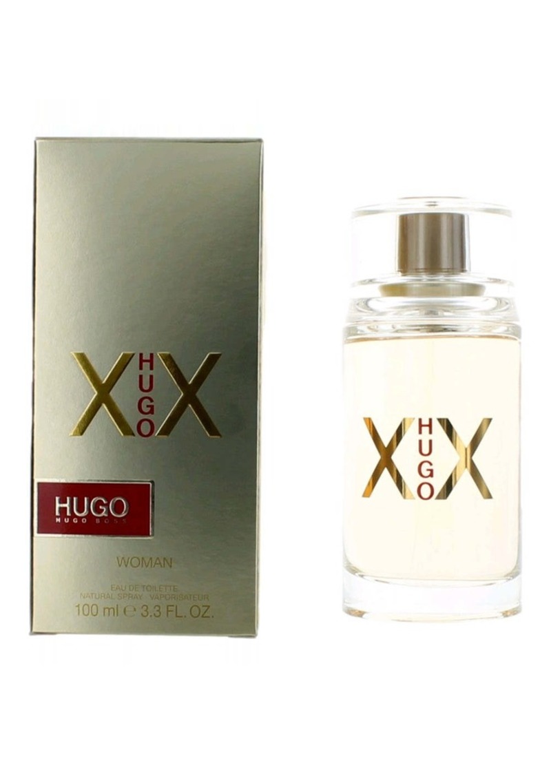 2pcs Hugo XX by Hugo Boss, 3.3 oz Eau De Toilette Spray for Women