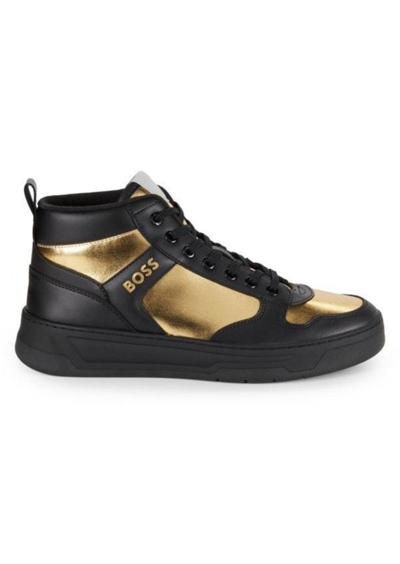 Hugo Boss Baltimore Colorblock High Top Sneakers