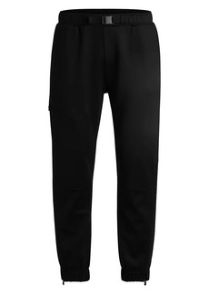 Hugo Boss Bonded-Fleece Tracksuit Bottoms with Logo Detail