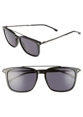 Hugo Boss BOSS 55mm Polarized Sunglasses in Black at Nordstrom