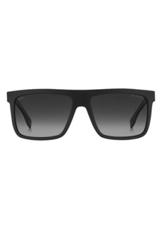 Hugo Boss BOSS 59mm Polarized Rectangular Sunglasses