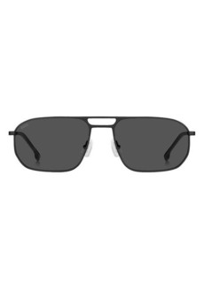 Hugo Boss BOSS 59mm Rectangular Sunglasses