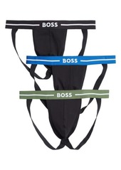 Hugo Boss BOSS Assorted 3-Pack Stretch Cotton Jockstraps