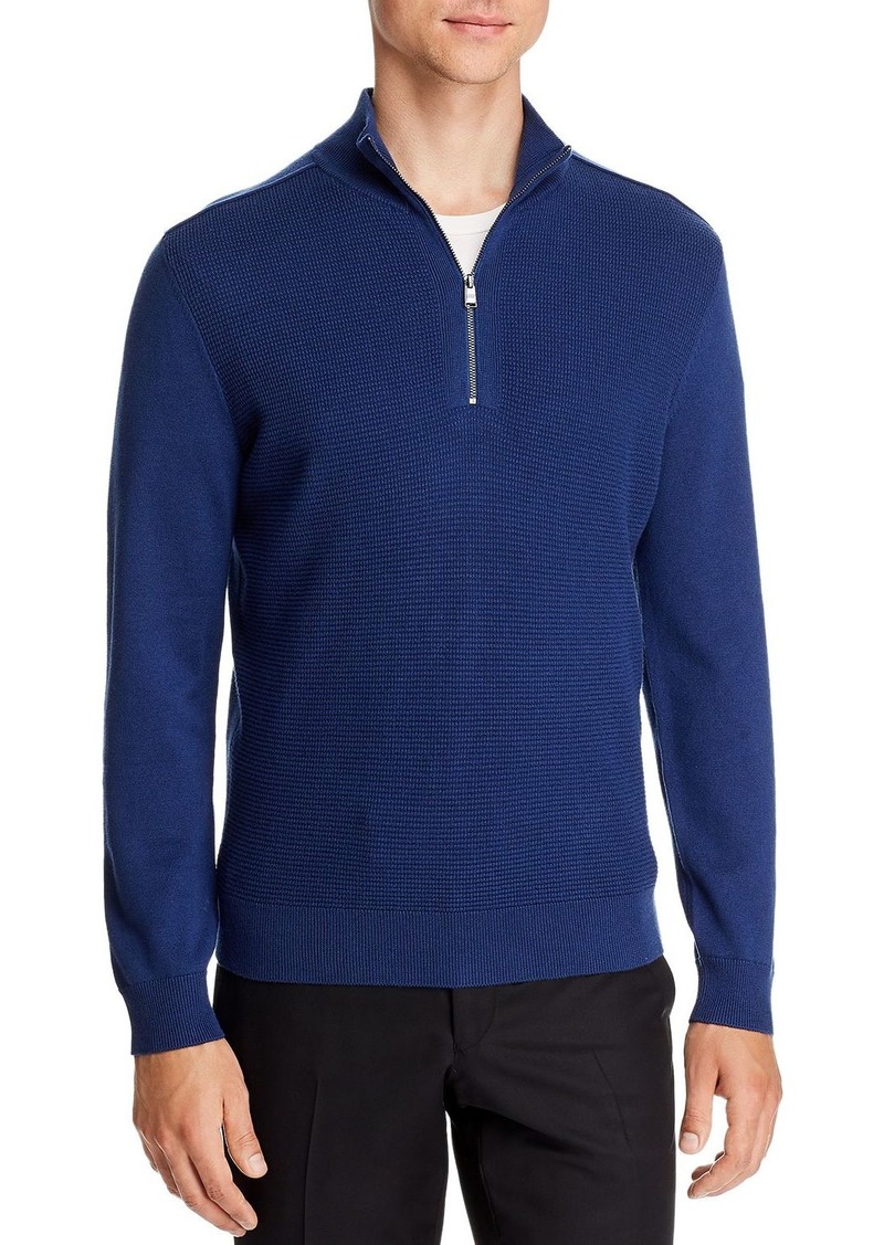 hugo boss quarter zip pullover