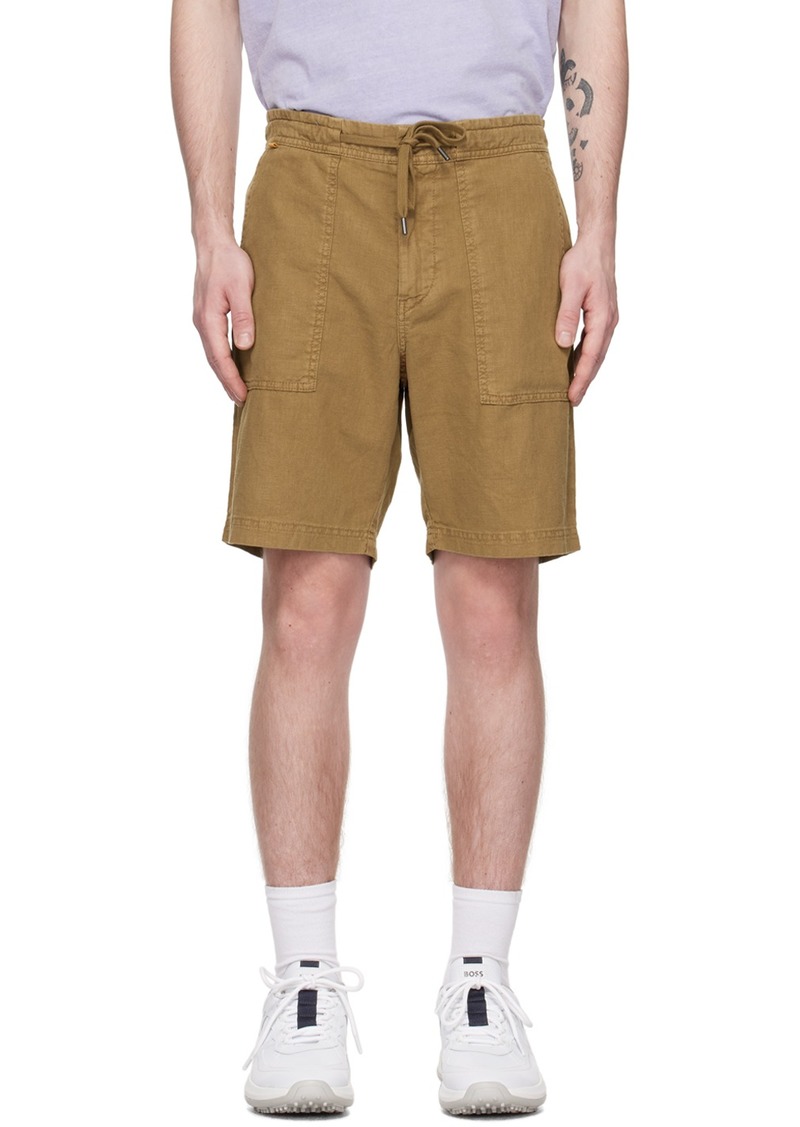 Hugo Boss BOSS Beige Drawstring Shorts