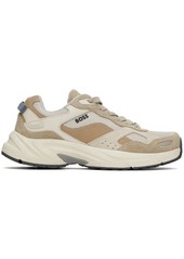 Hugo Boss BOSS Beige Running-Style Sneakers