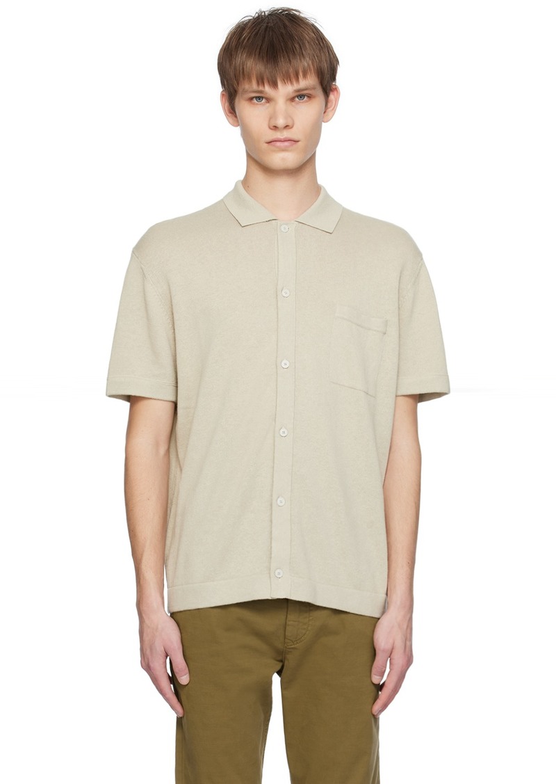 Hugo Boss BOSS Beige Spread Collar Shirt