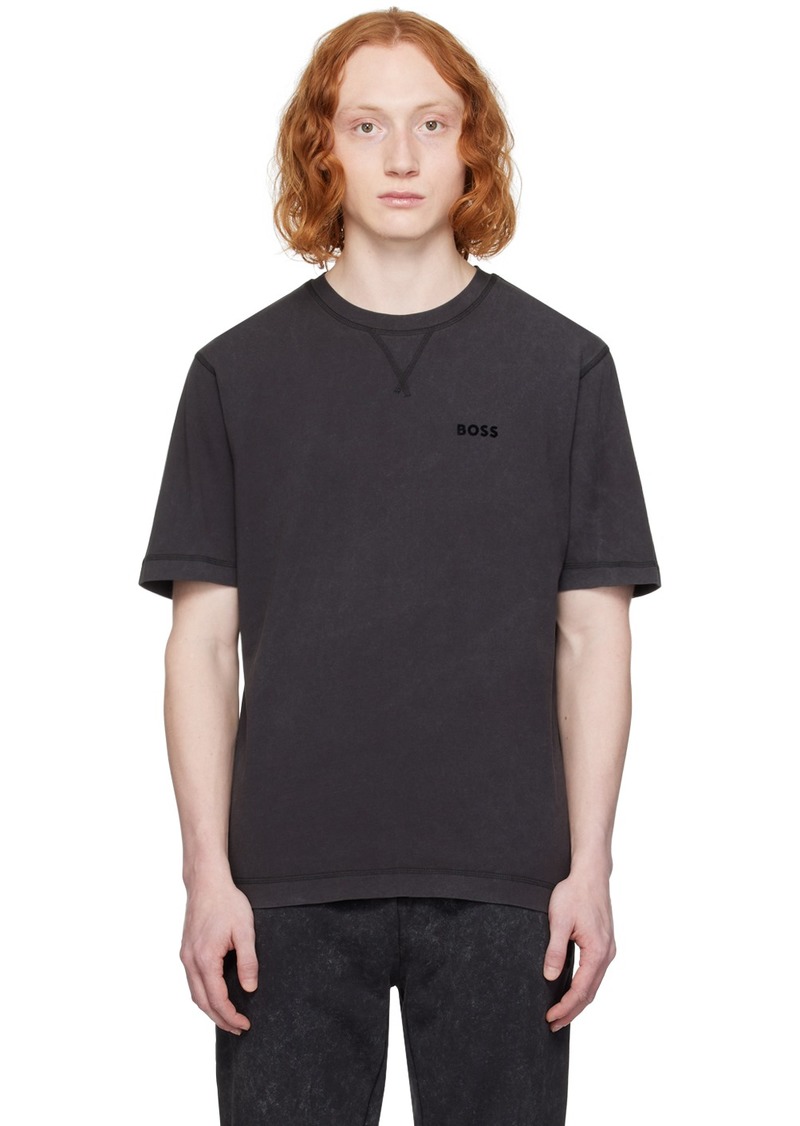 Hugo Boss BOSS Black Flocked T-Shirt