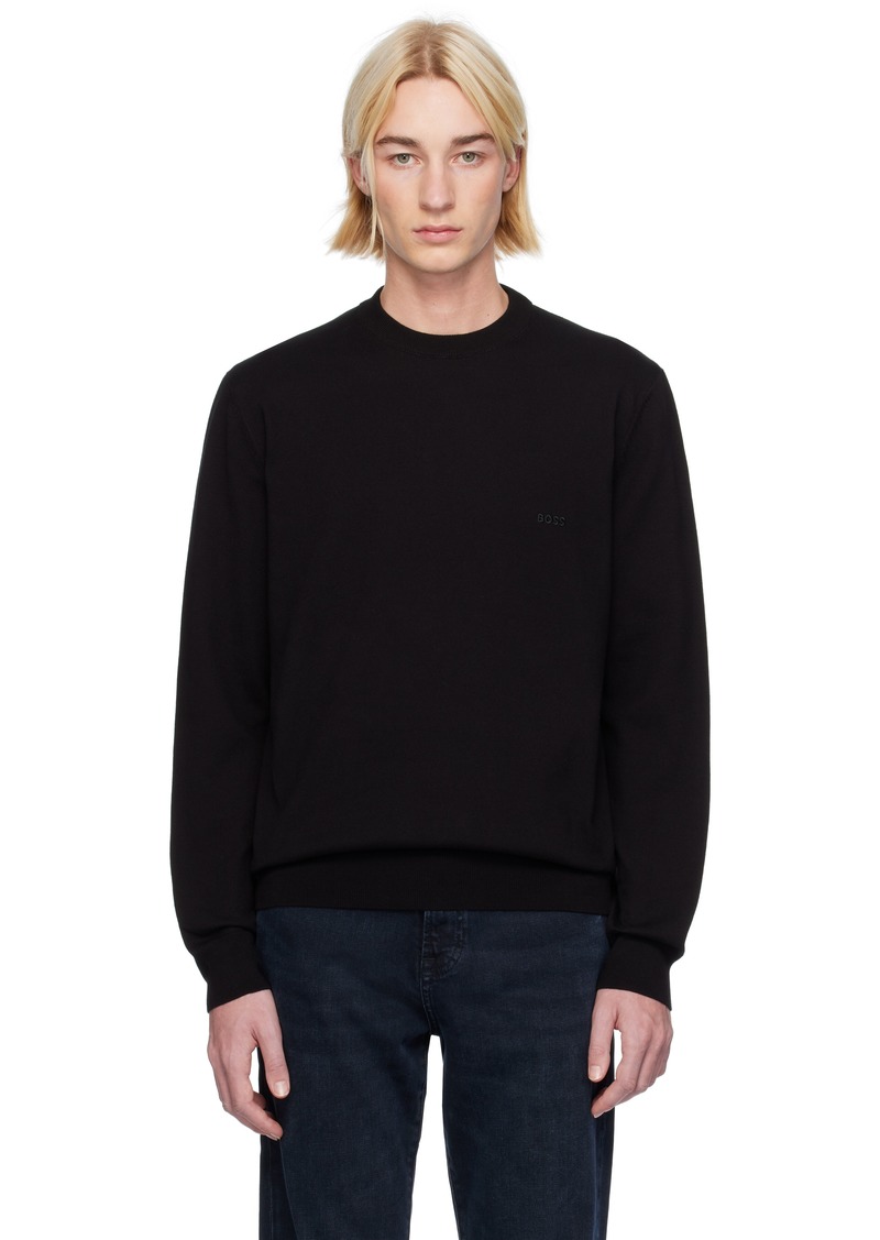 Hugo Boss BOSS Black Logo-Embroidered Sweater