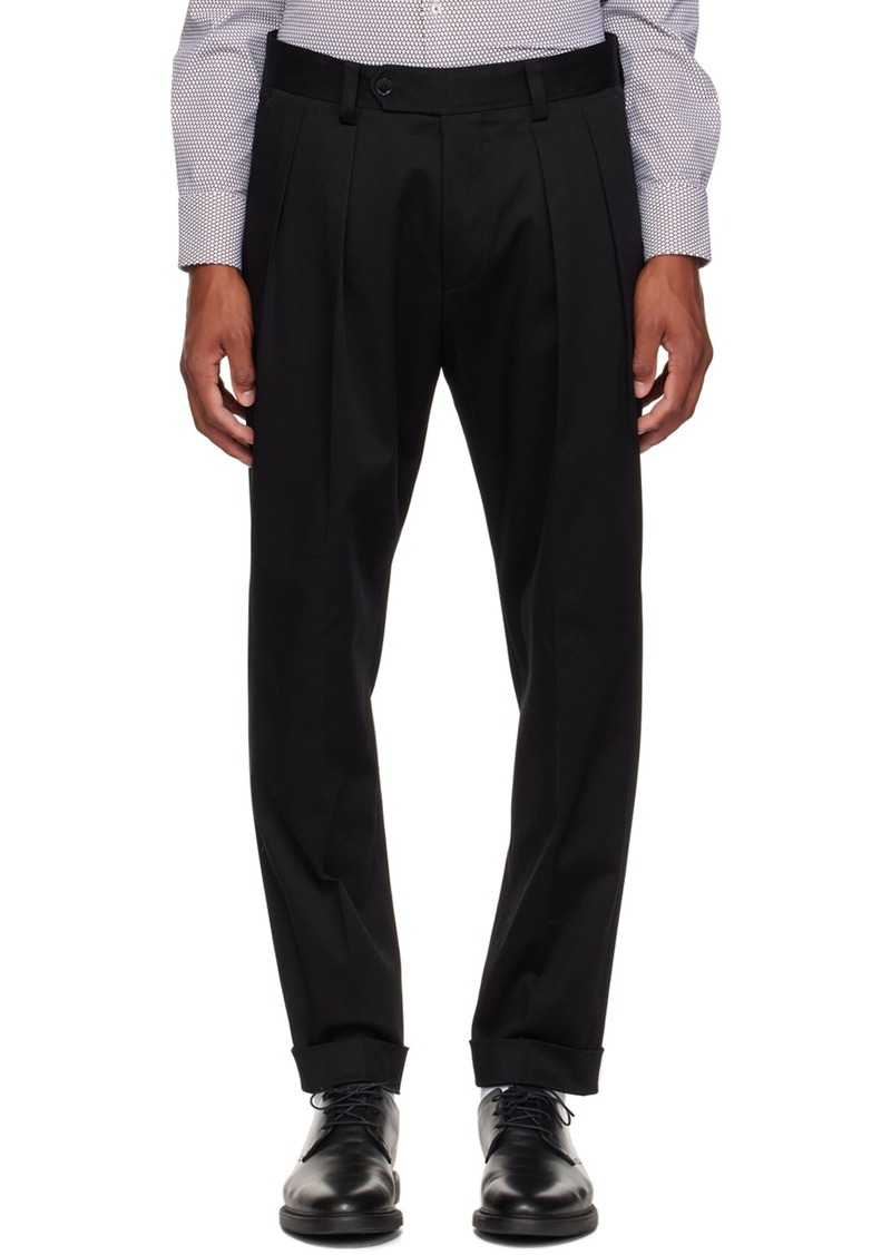 Hugo Boss BOSS Black Pleated Trousers