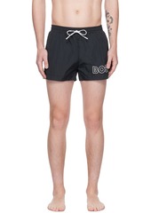 Hugo Boss BOSS Black Printed Swim Shorts