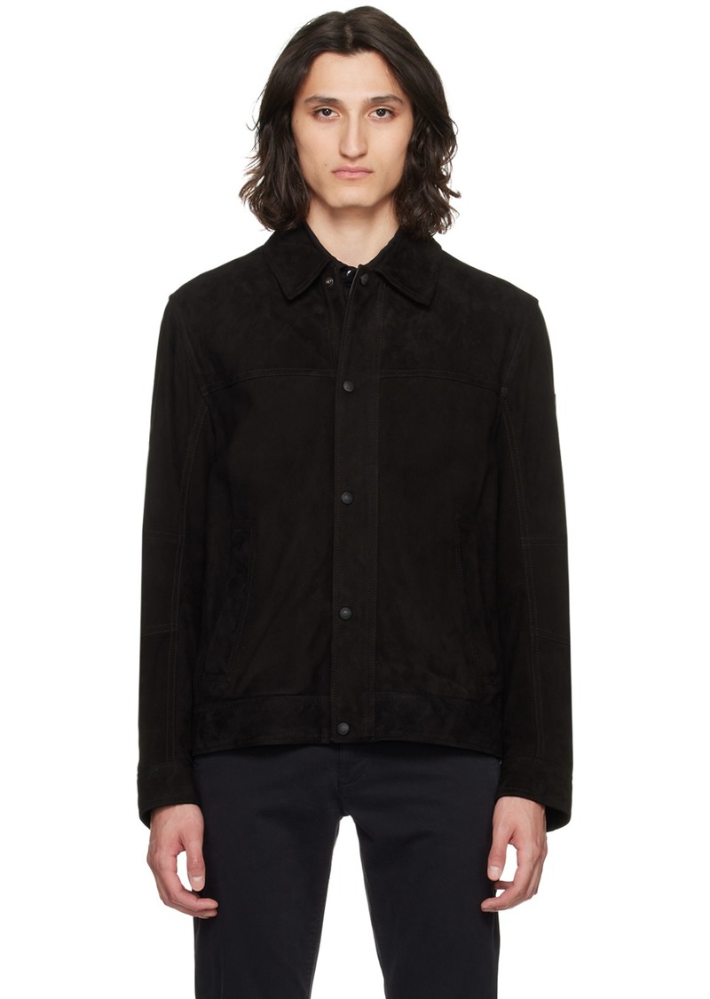 Hugo Boss BOSS Black Regular-Fit Leather Jacket