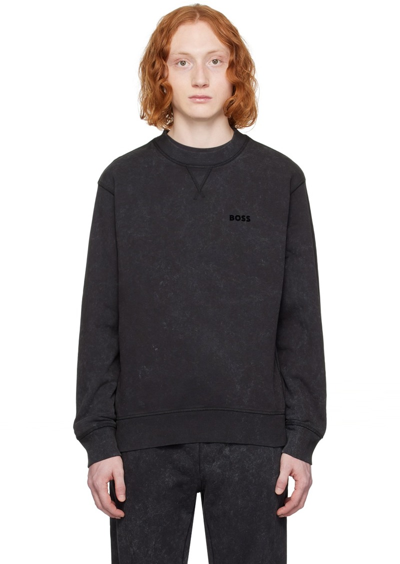 Hugo Boss BOSS Black Relaxed-Fit Sweatshirt