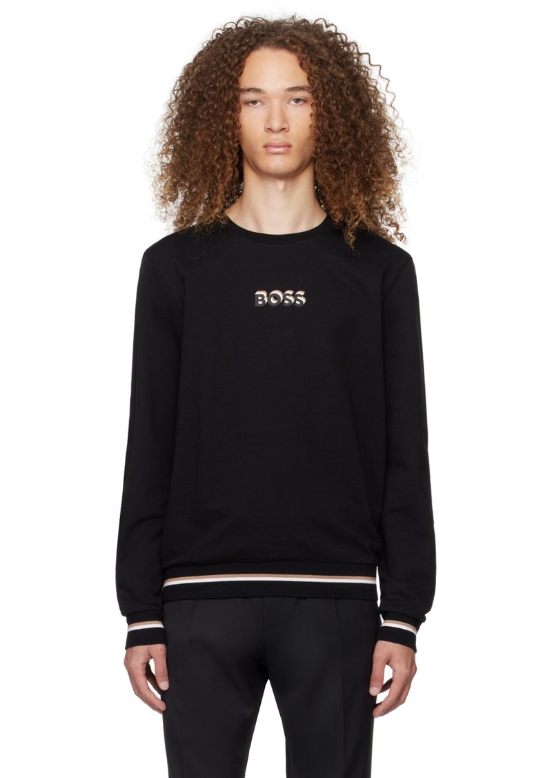 Hugo Boss BOSS Black Striped Sweatshirt