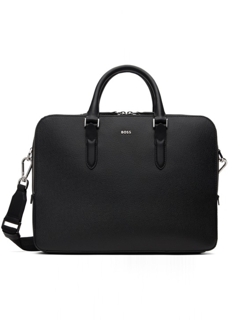 Hugo Boss BOSS Black Structured Leather Briefcase