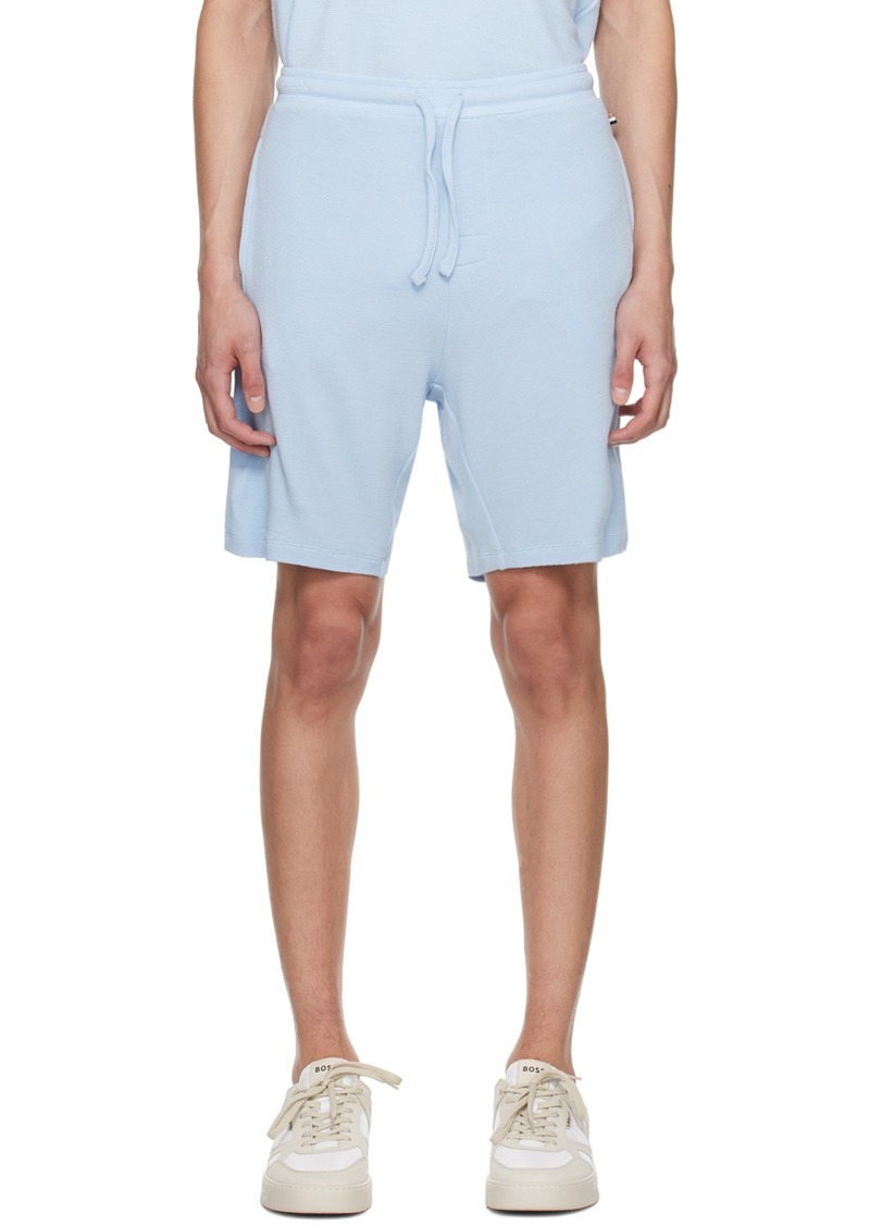 Hugo Boss BOSS Blue Embroidered Shorts