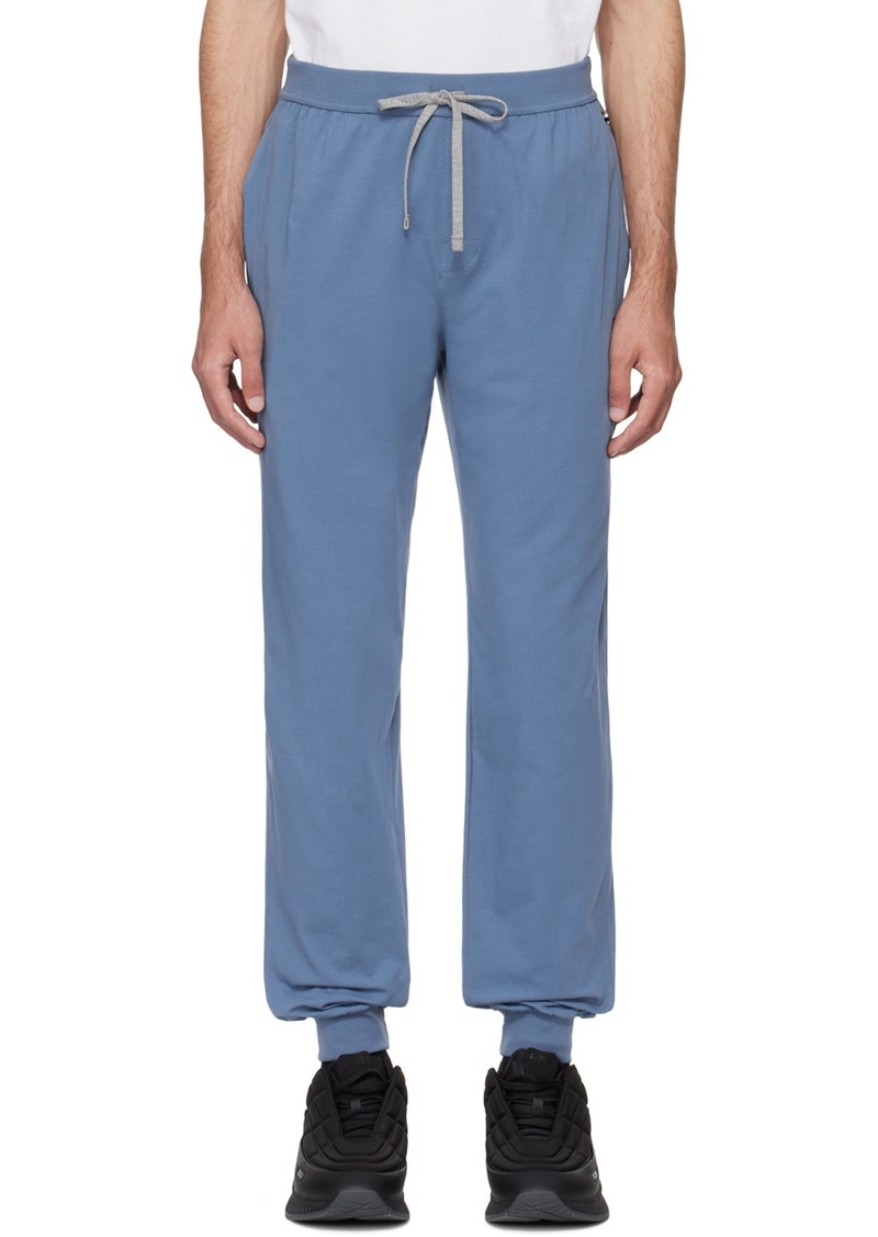Hugo Boss BOSS Blue Embroidered Sweatpants