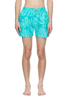 Hugo Boss BOSS Blue Printed Swim Shorts