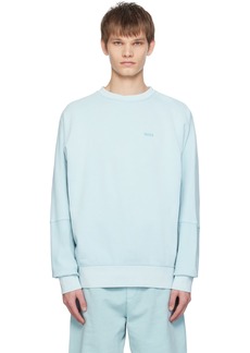 Hugo Boss BOSS Blue Relaxed-Fit Sweatshirt