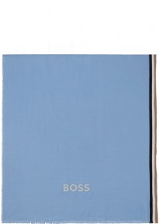 Hugo Boss BOSS Blue Striped Scarf