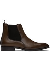 Hugo Boss BOSS Brown Leather Chelsea Boots