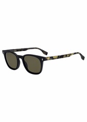 Hugo Boss BOSS Men's 0992/F/S Polarized Oval Sunglasses MTT Black