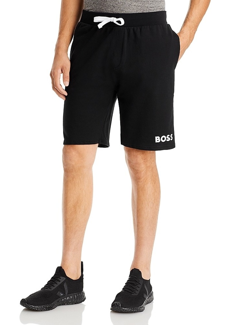 Hugo Boss Boss Ease Cotton Logo Print Shorts Regular Fit