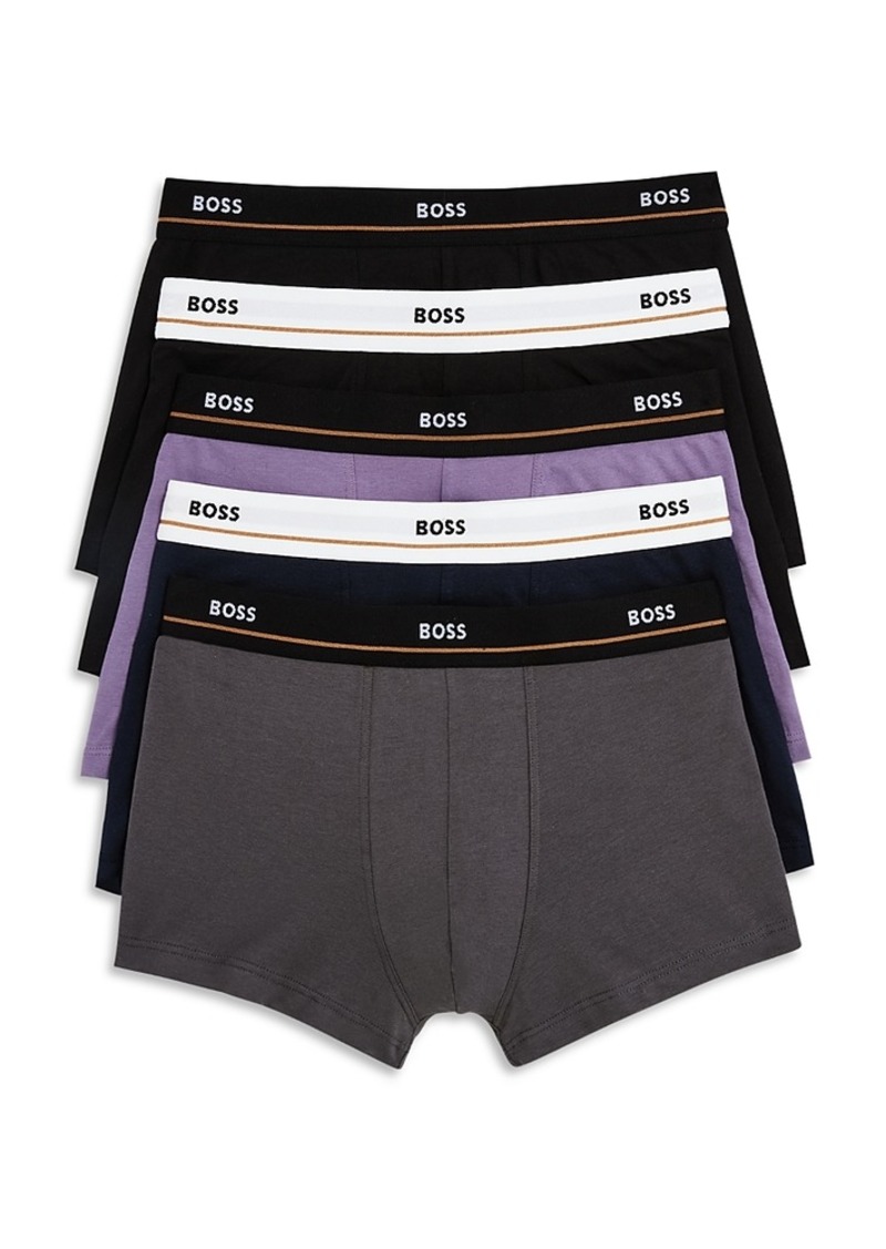 Hugo Boss Boss Essential Regular Fit Trunks, Pack of 5