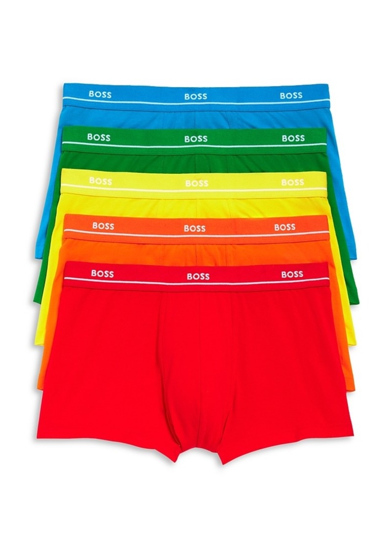 Hugo Boss Boss Essentials Boxer Trunks, Pack of 5