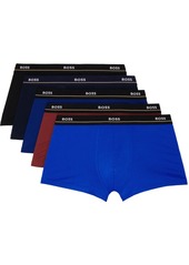 Hugo Boss BOSS Five-Pack Multicolor Jacquard-Logo Boxer Briefs