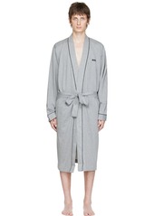 Hugo Boss BOSS Gray Cotton Robe