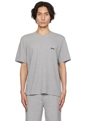 Hugo Boss BOSS Gray Embroidered T-Shirt