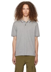 Hugo Boss BOSS Gray Striped Polo