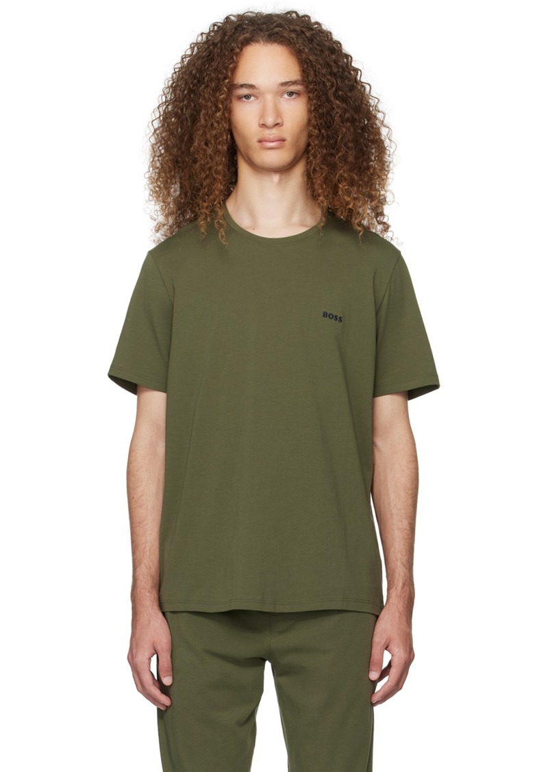 Hugo Boss BOSS Green Embroidered T-Shirt