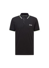 Hugo Boss BOSS Green Men's Paddy Pro Short Sleeve Polo Shirt Black