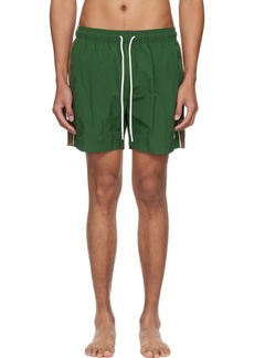 Hugo Boss BOSS Green Side Stripe Swim Shorts