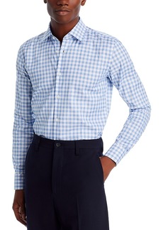 Hugo Boss Boss Hank Cotton Blend Check Slim Fit Dress Shirt
