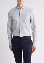 Hugo Boss BOSS Hank Dot Print Stretch Cotton Dress Shirt
