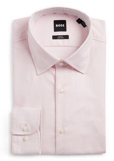 Hugo Boss BOSS Hank Slim Fit Easy Iron Solid Stretch Dress Shirt