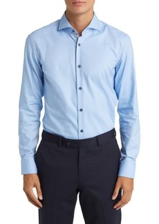 Hugo Boss BOSS Hank Stripe Slim Fit Stretch Cotton Dress Shirt