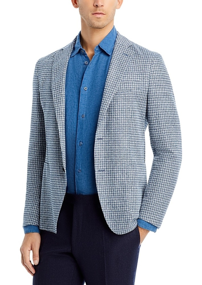 Hugo Boss Boss Hanry Houndstooth Jersey Soft Construction Slim Fit Sport Coat