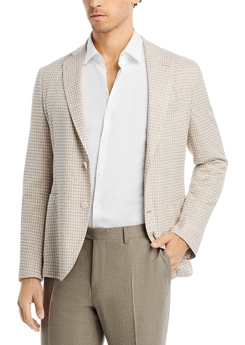 Hugo Boss Boss Hanry Houndstooth Jersey Soft Construction Slim Fit Sport Coat