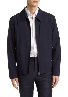 Hugo Boss BOSS Hanry Wing Zip-Up Wool Blend Jacket