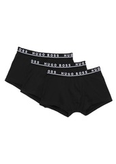 Hugo Boss set of three logo-waistband boxers