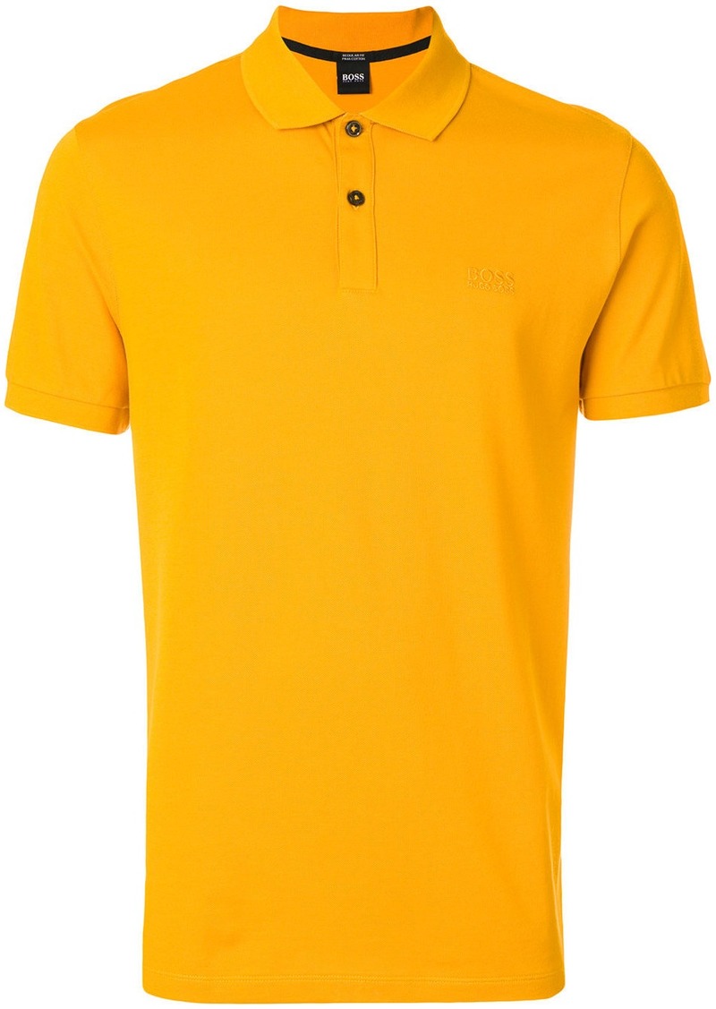 hugo boss yellow polo shirt