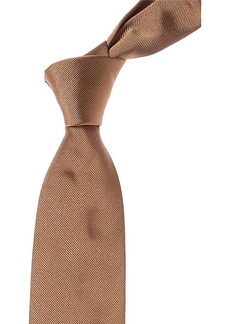BOSS Hugo Boss Medium Beige Solid Silk Tie