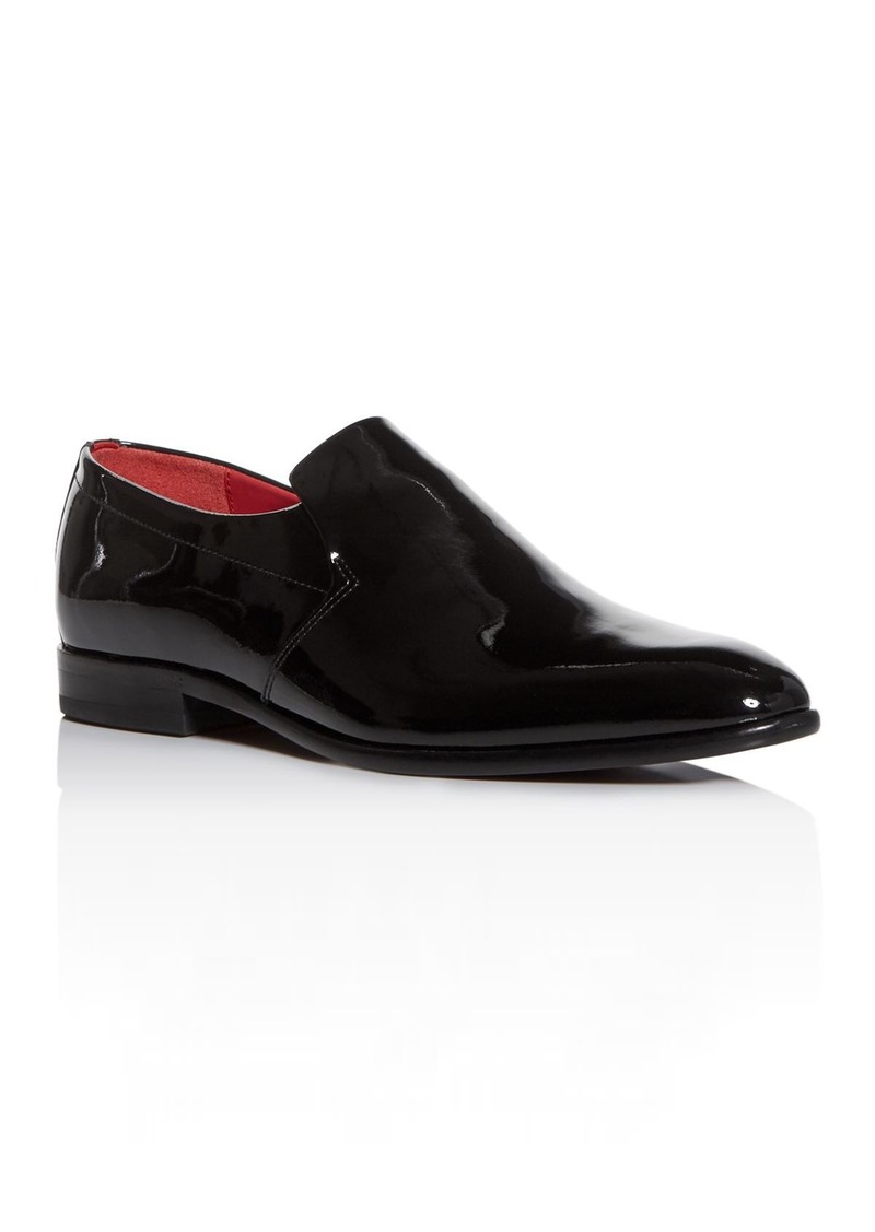 hugo boss highline patent leather loafers