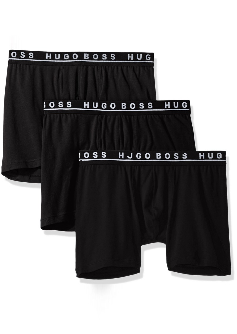 Hugo Boss Mens 3-Pack Cotton Stretch Boxer Briefs Boxer Briefs