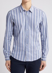 Hugo Boss BOSS Liam Kent Regular Fit Check Stretch Cotton Button-Up Shirt