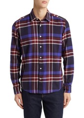 Hugo Boss BOSS Liam Regular Fit Plaid Flannel Button-Up Shirt